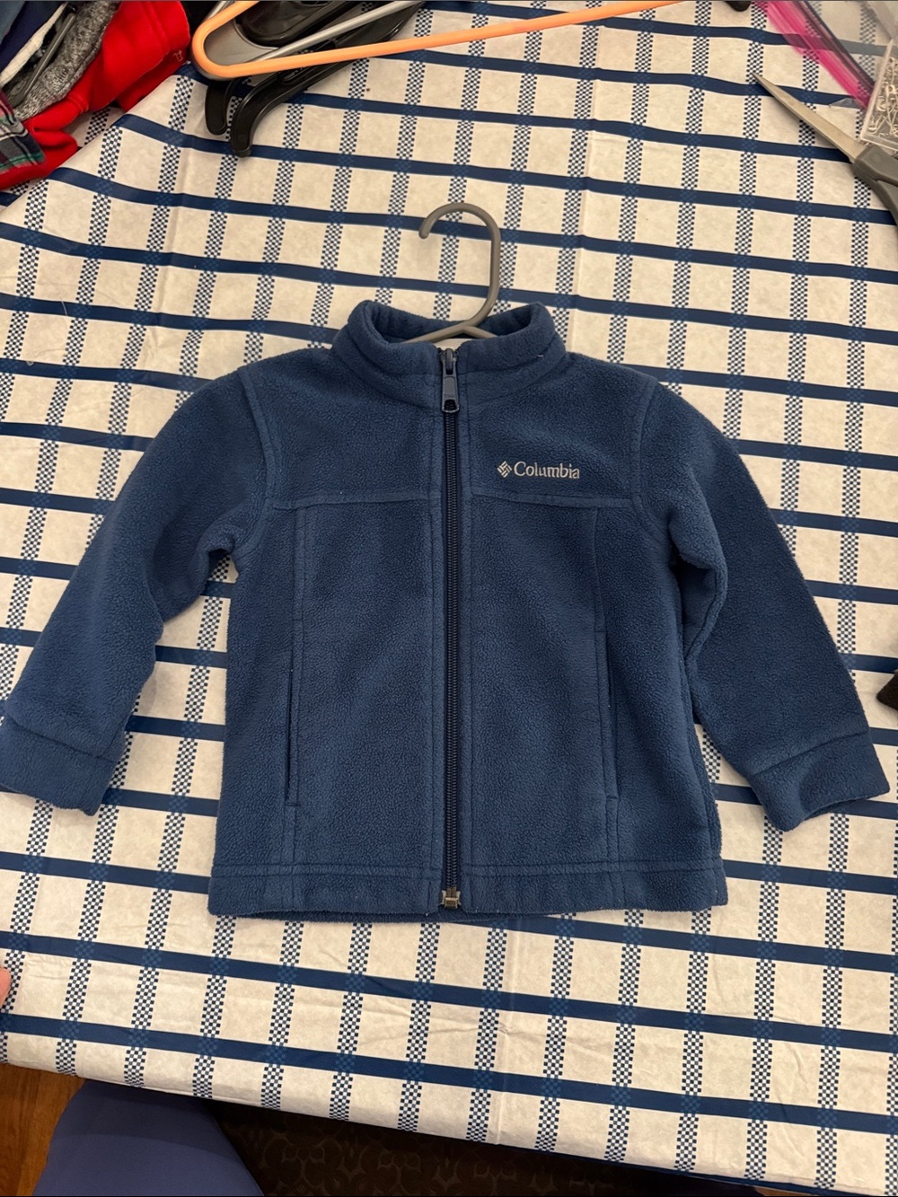 Columbia Blue Full-Zip Fleece Jacket